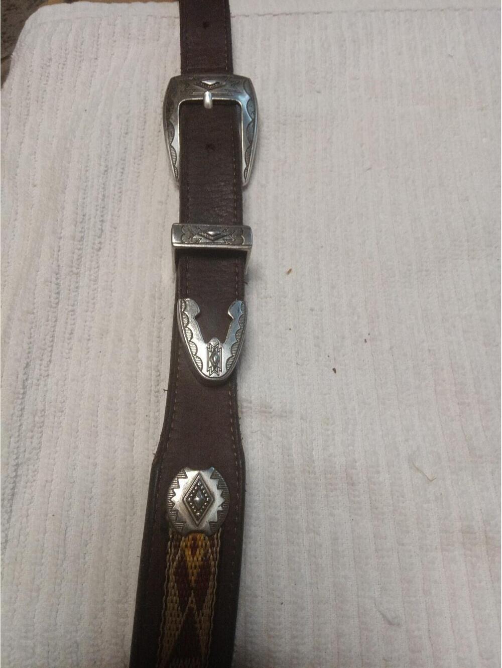 Circle Y Saddlery Leather Western Belt Size 42 Unisex